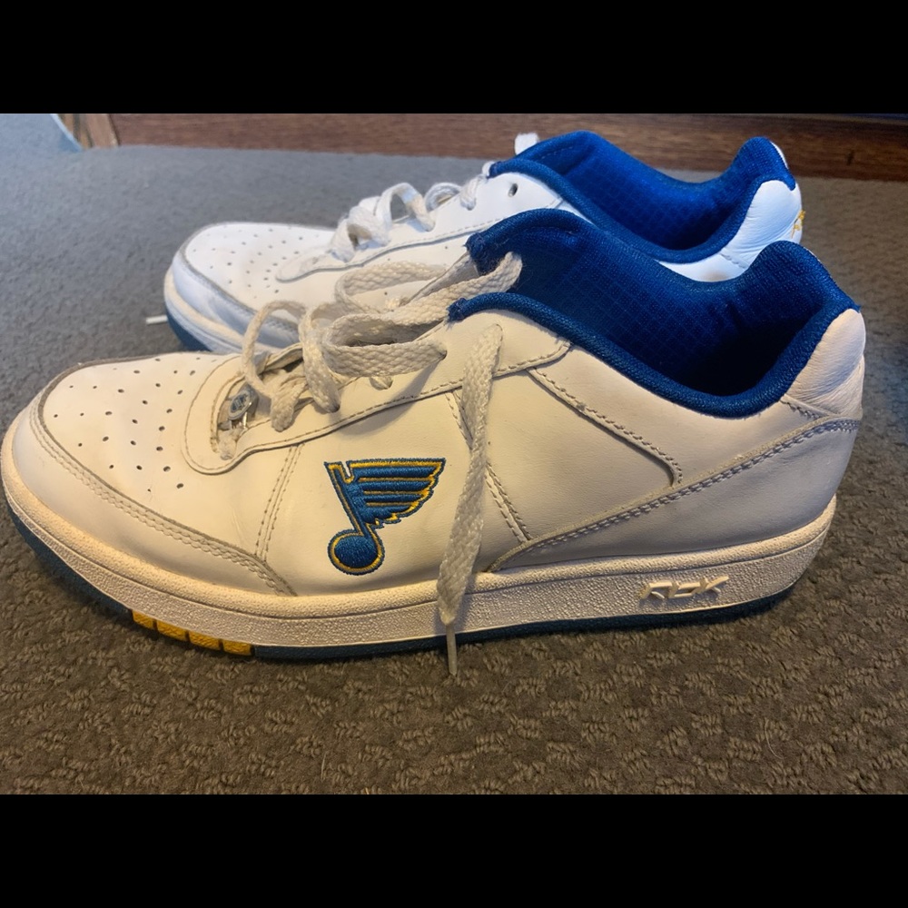 STL Blues tennis shoes. Youth 5/12 or women’s 7/12